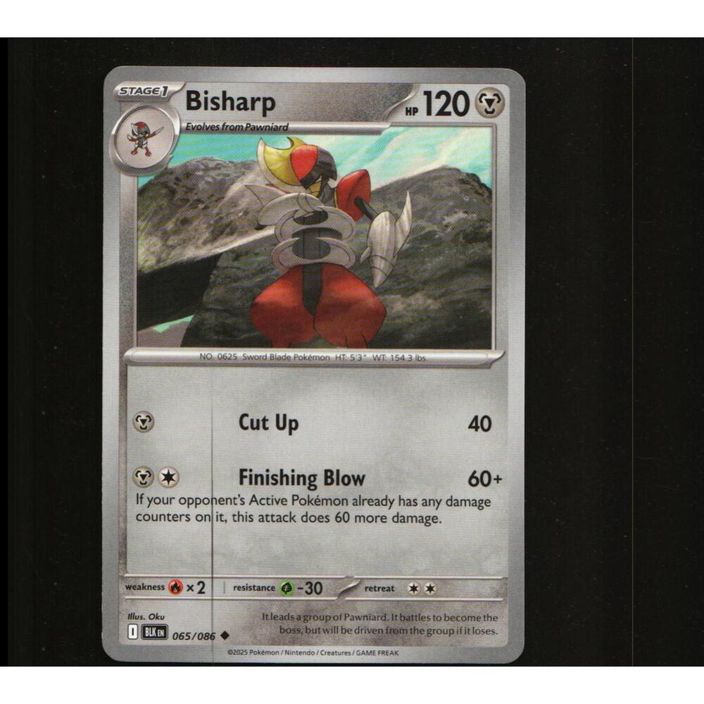 Bisharp Pokemon Card - Non-Sport Trading Card Single
